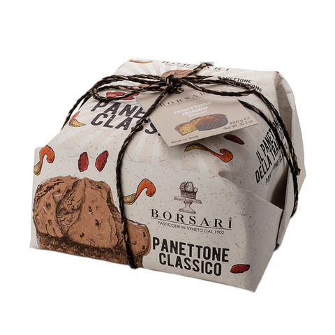 Panettone classico incartato a mano kg 1 Borsari